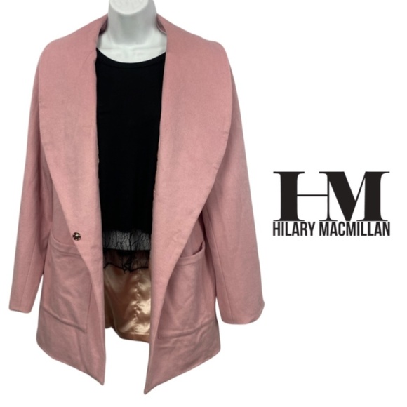 Hilary Macmillan 100% Virgin Wool Coat – Blush Pink - Size 12 - Picture 1 of 15